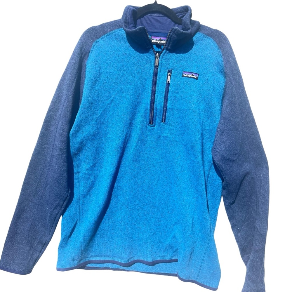 Patagonia blue better sweater quarter zip men’s jacket XL extra large
